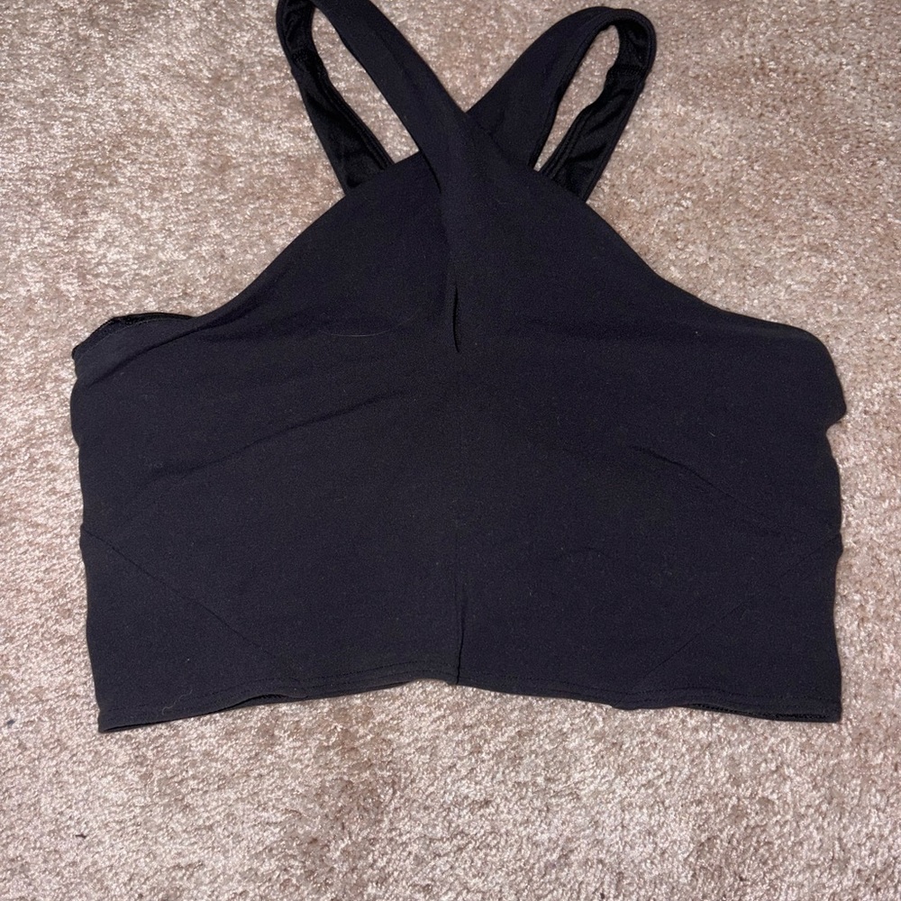 lululemon athletica Black Crop Top